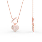 Load image into Gallery viewer, heart-shaped-cluster-diamond-pendant-in-rose-gold-FDPD11388ANGLE2-NL-RG