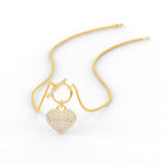 Load image into Gallery viewer, heart-shaped-cluster-diamond-pendant-in-yellow-gold-FDPD11388-NL-YG
