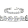 Load image into Gallery viewer, heart-shaped-diamond-bezel-tennis-bracelet-10-40-carat-in-white-gold-fdbrc10581htangle2-10-40-ct-nl-wg