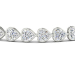 Load image into Gallery viewer, heart-shaped-diamond-bezel-tennis-bracelet-10-40-carat-in-white-gold-fdbrc10581htangle2-10-40-ct-nl-wg