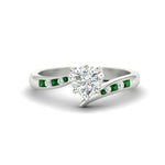 Load image into Gallery viewer, heart-shaped-diamond-swirl-channel-set-emerald-wedding-ring-in-white-gold-FDENS4028HTRGEMGR-NL-WG.jpg?v=1754995899