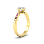 Load image into Gallery viewer, heart-shaped-diamond-swirl-channel-set-pink-sapphire-wedding-ring-in-yellow-gold-FDENS4028HTRGSADRPIANGLE2-NL-YG.jpg?v=1754995898