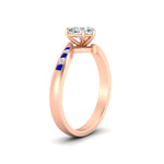 Load image into Gallery viewer, heart-shaped-diamond-swirl-channel-set-sapphire-wedding-ring-in-rose-gold-FDENS4028HTRGSABLANGLE2-NL-RG.jpg?v=1754995895