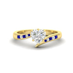 Load image into Gallery viewer, heart-shaped-diamond-swirl-channel-set-sapphire-wedding-ring-in-yellow-gold-FDENS4028HTRGSABL-NL-YG.jpg?v=1754995896