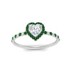 Load image into Gallery viewer, heart-shaped-emerald-halo-petite-engagement-ring-in-white-gold-FD8523HTRGEMGRANGLE3-NL-WG