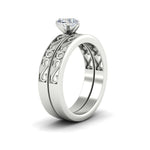 Load image into Gallery viewer, heart-shaped-filigree-single-stone-diamond-wedding-ring-set-in-white-gold-FDENS3289HTANGLE2-NL-WG.jpg?v=1763371061