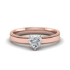Load image into Gallery viewer, heart-shaped-glossy-milgrain-single-stone-anniversary-diamond-ring-in-14K-rose-gold-FD-ENR8985HTR-NL-RG