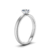 Load image into Gallery viewer, heart-shaped-glossy-milgrain-single-stone-anniversary-diamond-ring-in-14K-white-gold-FD-ENR8985HTRANGLE2-NL-WG