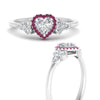 Load image into Gallery viewer, heart-shaped-halo-cluster-accent-pink-sapphire-engagement-ring-in-white-gold-FD10512HTRGSADRPIANGLE3-NL-WG_1dcd9248-c42f-4209-a8da-381ef6c2c3c5.jpg?v=1770117355