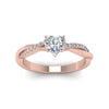 Load image into Gallery viewer, heart-shaped-infinity-twist-diamond-engagement-ring-in-rose-gold-FD8253HTRHAND-NL-RG