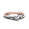 Load image into Gallery viewer, heart-shaped-infinity-twist-diamond-engagement-ring-with-ice-blue-topaz-in-14K-rose-gold-FD8253HTRGICBLTO-NL-RG