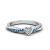 Load image into Gallery viewer, heart-shaped-infinity-twist-diamond-engagement-ring-with-ice-blue-topaz-in-14K-white-gold-FD8253HTRGICBLTO-NL-WG