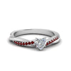 Load image into Gallery viewer, heart-shaped-infinity-twist-diamond-engagement-ring-with-ruby-in-14K-white-gold-FD8253HTRGRUDR-NL-WG