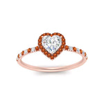 Load image into Gallery viewer, heart-shaped-orange-sapphire-halo-petite-engagement-ring-in-rose-gold-FD8523HTRGSAORANGLE3-NL-RG