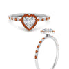 Load image into Gallery viewer, heart-shaped-orange-sapphire-halo-petite-engagement-ring-in-white-gold-FD8523HTRGSAORANGLE3-NL-WG
