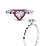Load image into Gallery viewer, heart-shaped-pink-sapphire-halo-petite-engagement-ring-in-white-gold-FD8523HTRGSADRPIANGLE3-NL-WG