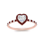 Load image into Gallery viewer, heart-shaped-ruby-halo-petite-engagement-ring-in-rose-gold-FD8523HTRGRUDRANGLE3-NL-RG