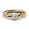 Load image into Gallery viewer, heart-shaped-ruby-twisted-vine-engagement-ring-in-yellow-gold-FD9127HTRGRUDR-NL-YG