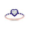 Load image into Gallery viewer, heart-shaped-sapphire-halo-petite-engagement-ring-in-rose-gold-FD8523HTRGSABLANGLE3-NL-RG