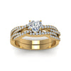 Load image into Gallery viewer, heart-shaped-simple-diamond-twisted-vine-bridal-ring-sets-in-14K-yellow-gold-FD8233HT-NL-YG