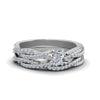Load image into Gallery viewer, heart-shaped-simple-diamond-twisted-vine-bridal-ring-sets-in-950-Platinum-FD8233HT-NL-WG