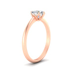 Load image into Gallery viewer, Heart Solitaire Ring With Floral Head