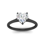 Load image into Gallery viewer, heart-shaped-stunning-solitaire-diamond-ring-in-black-gold-FD11296HTRANGLE5-NL-BG