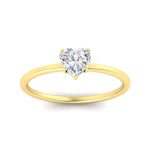 Load image into Gallery viewer, heart-shaped-thin-classic-solitaire-engagement-ring-in-yellow-gold-fdens9358htrangle5-nl-yg