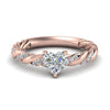 Load image into Gallery viewer, heart-shaped-twisted-vine-engagement-ring-in-rose-gold-FD9127HTR-NL-RG