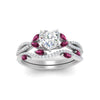 Load image into Gallery viewer, heart-shaped-twisted-vine-luxury-pink-sapphire-bridal-ring-set-in-white-gold-FDENR3211HTGSADRPIANGLE3-NL-WG