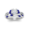 Load image into Gallery viewer, heart-shaped-twisted-vine-luxury-sapphire-bridal-ring-set-in-white-gold-FDENR3211HTGSABLANGLE3-NL-WG