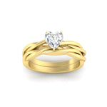 Load image into Gallery viewer, heart-shaped-vine-inspired-solitaire-bridal-ring-set-in-yellow-gold-fdens8252htangle5-nl-yg.jpg?v=1767084994