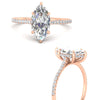 Load image into Gallery viewer, hidden-halo-marquise-lab-diamond-cathedral-engagement-ring-in-rose-gold-FD9788MQRANGLE3-NL-RG