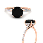 Load image into Gallery viewer, hidden-halo-round-black-diamond-engagement-ring-with-diamond-in-rose-gold-FD11370RORGBLACK-NL-RG.jpg