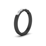 Load image into Gallery viewer, horizontal-emerald-cut-wedding-ring-band-in-black-gold-FD8126EMBANGLE2-0.75CT-NL-BG