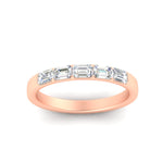 Load image into Gallery viewer, horizontal-emerald-cut-wedding-ring-band-in-rose-gold-FD8126EMBANGLE5-0.75CT-NL-RG