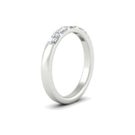 Load image into Gallery viewer, horizontal-emerald-cut-wedding-ring-band-in-white-gold-FD8126EMBANGLE2-0.75CT-NL-WG