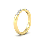 Load image into Gallery viewer, horizontal-emerald-cut-wedding-ring-band-in-yellow-gold-FD8126EMBANGLE2-0.75CT-NL-YG