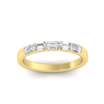 Load image into Gallery viewer, horizontal-emerald-cut-wedding-ring-band-in-yellow-gold-FD8126EMBANGLE5-0.75CT-NL-YG