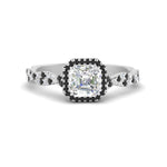 Load image into Gallery viewer, infinity-asscher-cut-halo-black-diamond-engagement-ring-in-white-gold-FD9126ASRGBLACK-NL-WG_91b332a5-edb7-465a-b22d-57f44a2c499c?v=1757924881