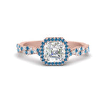Load image into Gallery viewer, infinity-asscher-cut-halo-blue-toapz-engagement-ring-in-rose-gold-FD9126ASRGICBLTO-NL-RG?v=1757924728