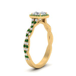 Load image into Gallery viewer, infinity-asscher-cut-halo-emerald-engagement-ring-in-yellow-gold-FD9126ASRGEMGRANGLE2-NL-YG?v=1757924728