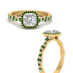Load image into Gallery viewer, infinity-asscher-cut-halo-emerald-engagement-ring-in-yellow-gold-FD9126ASRGEMGRANGLE3-NL-YG_588e9bad-4607-412d-8e89-e7c9872cbd12?v=1757924881