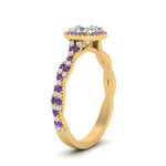 Load image into Gallery viewer, infinity-asscher-cut-halo-purple-toapz-engagement-ring-in-yellow-gold-FD9126ASRGVITOANGLE2-NL-YG_6282aee5-0ec9-490a-afe8-a54b50cd9fa9?v=1757924882