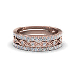 Load image into Gallery viewer, infinity-beautiful-diamond-band-for-women-in-18K-rose-gold-FD8054B-NL-RG.jpg