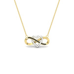 Load image into Gallery viewer, infinity-black-diamond-two-tone-pendant-necklace-in-FDPD11206GBLACK-NL-YG.jpg