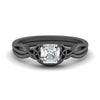Load image into Gallery viewer, infinity-celtic-asscher-cut-solitaire-wedding-set-in-black-gold-FD9286AS-NL-BG-B1?v=1755772230