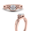 Load image into Gallery viewer, infinity-celtic-asscher-cut-solitaire-wedding-set-in-rose-gold-FD9286ASANGLE3-NL-RG-B1?v=1755772230