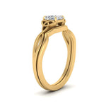 Load image into Gallery viewer, infinity-celtic-asscher-cut-solitaire-wedding-set-in-yellow-gold-FD9286ASANGLE2-NL-YG-B1?v=1755772230