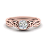 Load image into Gallery viewer, infinity-celtic-cushion-cut-solitaire-wedding-set-in-rose-gold-FD9286CU-NL-RG-B1?v=1755772237